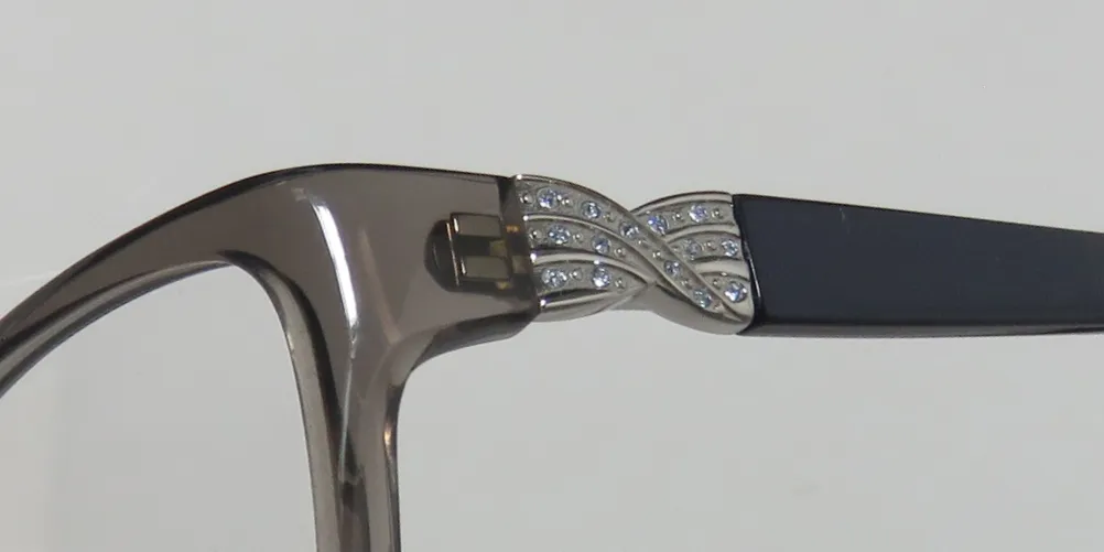 Saks Fifth Avenue 271 0fx8 Eyeglasses Onyx Crystal 53mm Women 6