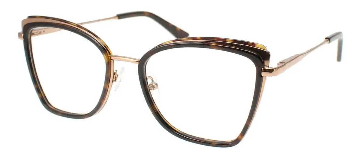 BCBGMAXAZRIA Delphine Eyeglasses Blue Tortoise 53mm Women