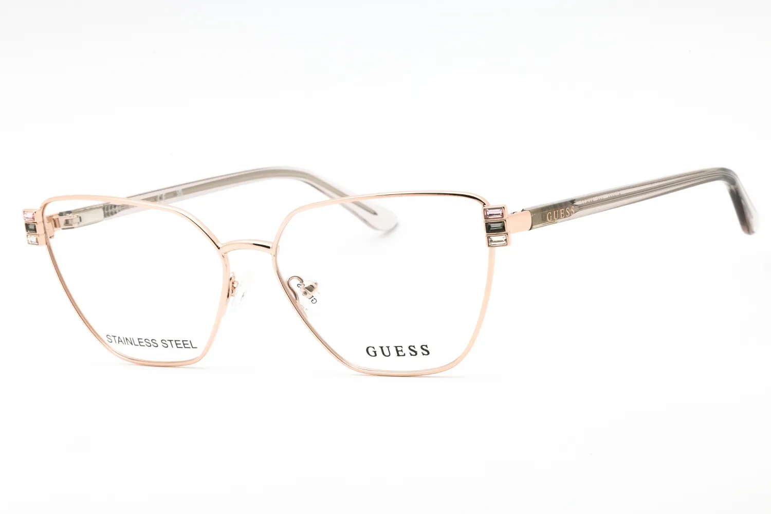 Guess GU2969 028 Eyeglasses Shiny Rose Gold 56mm Women