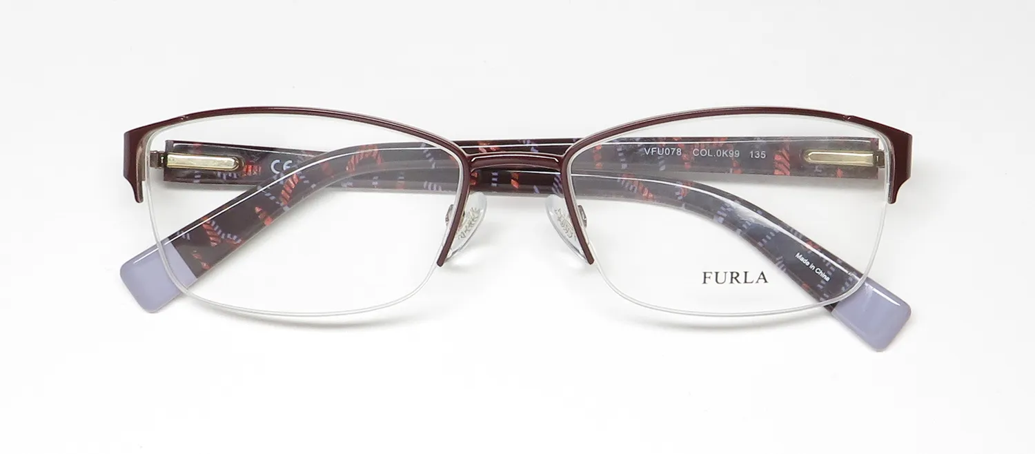 Furla Vfu078 0k99 Eyeglasses Red Gold 54mm 2
