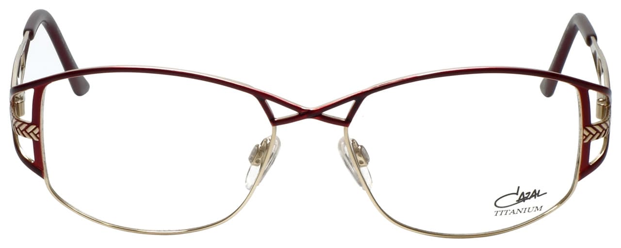 Cazal MOD.1202 002 Eyeglasses Red Gold 54mm Unisex 2