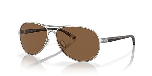 Oakley Feedback OO4079 47 Sunglasses Satin Chrome 59mm Women