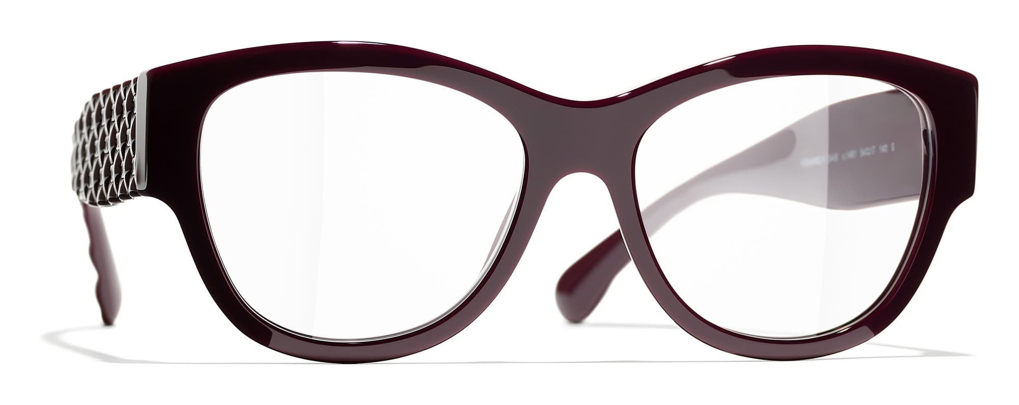 Chanel 3456 c.1461 Eyeglasses Red 53mm Women