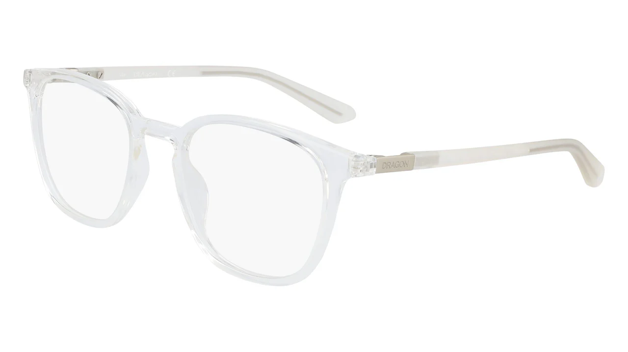 Dragon DR2021 971 Eyeglasses Shiny Clear Crystal 50mm Unisex