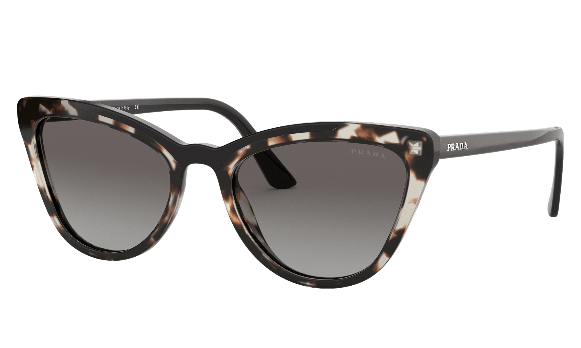 Prada SPR01V 398-0A7 PR 01VS Sunglasses Black 143mm Women