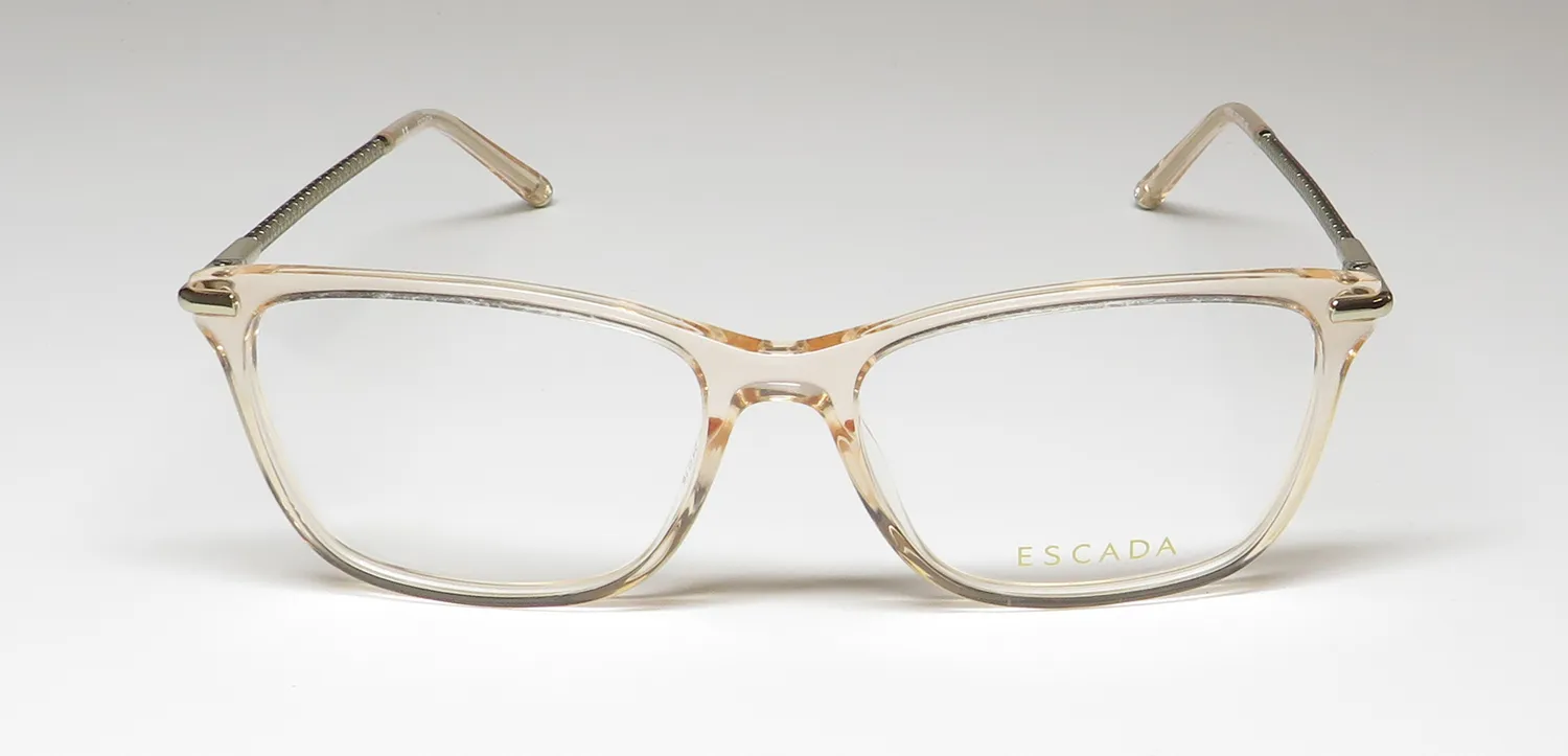 Escada Vesd62 09tu Eyeglasses Transparent Peach 54mm 3