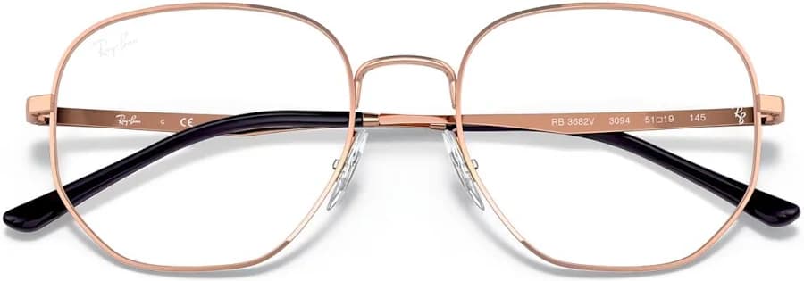 Ray-Ban RB3682V 3094 Eyeglasses Rose Gold 51mm Women 5