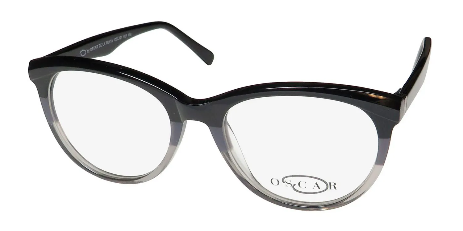 Oscar de la Renta Osl 727 001 Eyeglasses Black 53mm