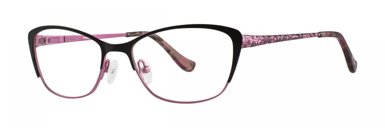Kensie Sweetheart Eyeglasses Black Pink 50mm Women