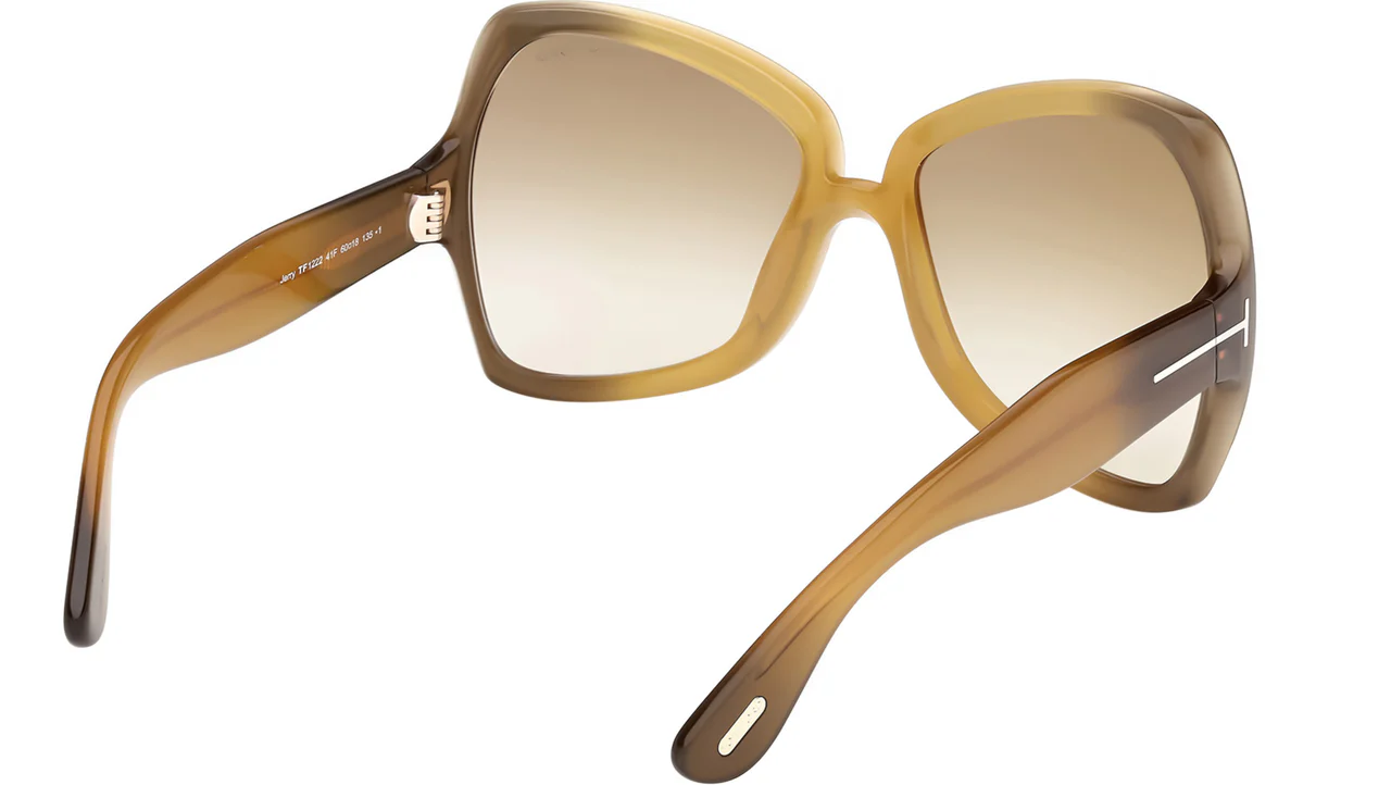 Tom Ford FT1222 41F Sunglasses Yellow 60mm Women 3