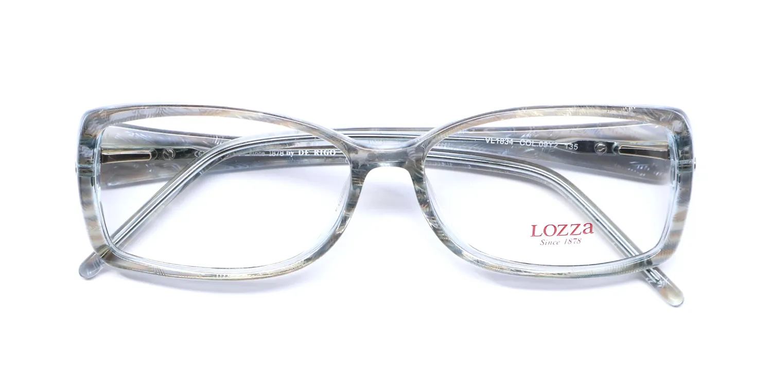 Lozza Vl1834 09y2 Eyeglasses Blue 52mm 2