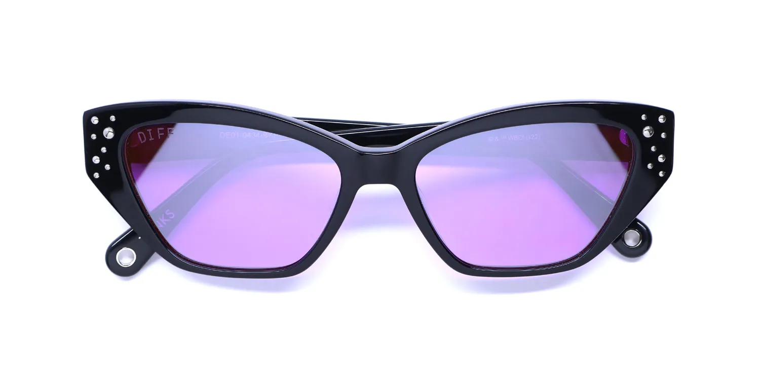 Diff 0434 Tonks Harry Potter bkpln Sunglasses Black 54mm 2