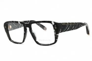 Philipp Plein VPP081 0Z21 Eyeglasses Marbled Black 55mm