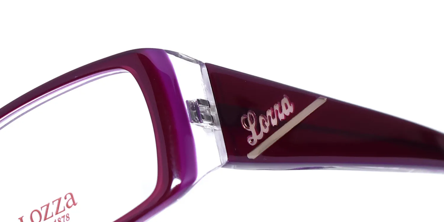 Lozza Vl1854 Broadway 0923 Eyeglasses Purple 51mm 6