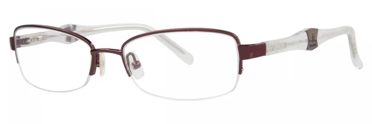 Vera Wang V327 Eyeglasses Burgundy 50mm Women