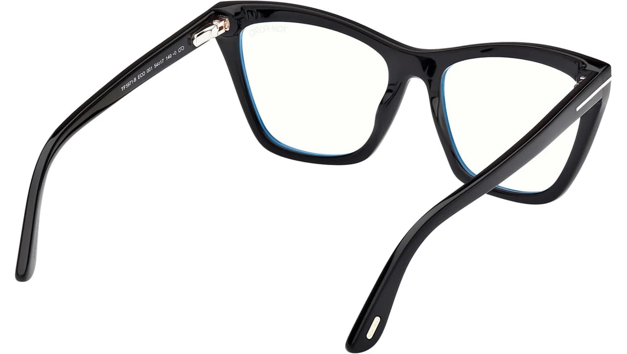Tom Ford FT5971B 001 Eyeglasses Shiny Black 54mm Women 3