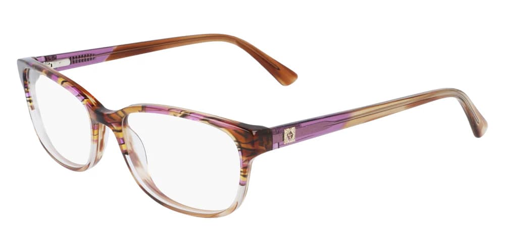 Anne Klein AK5086 505 Eyeglasses Plum Animal 52mm Women