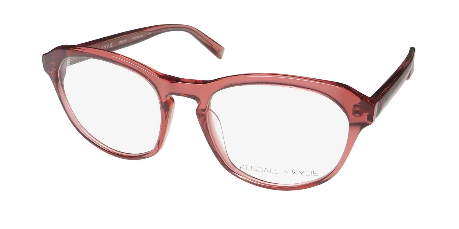 Kendall + Kylie Kko173 Adeline 601 Eyeglasses Rose Crystal 52mm