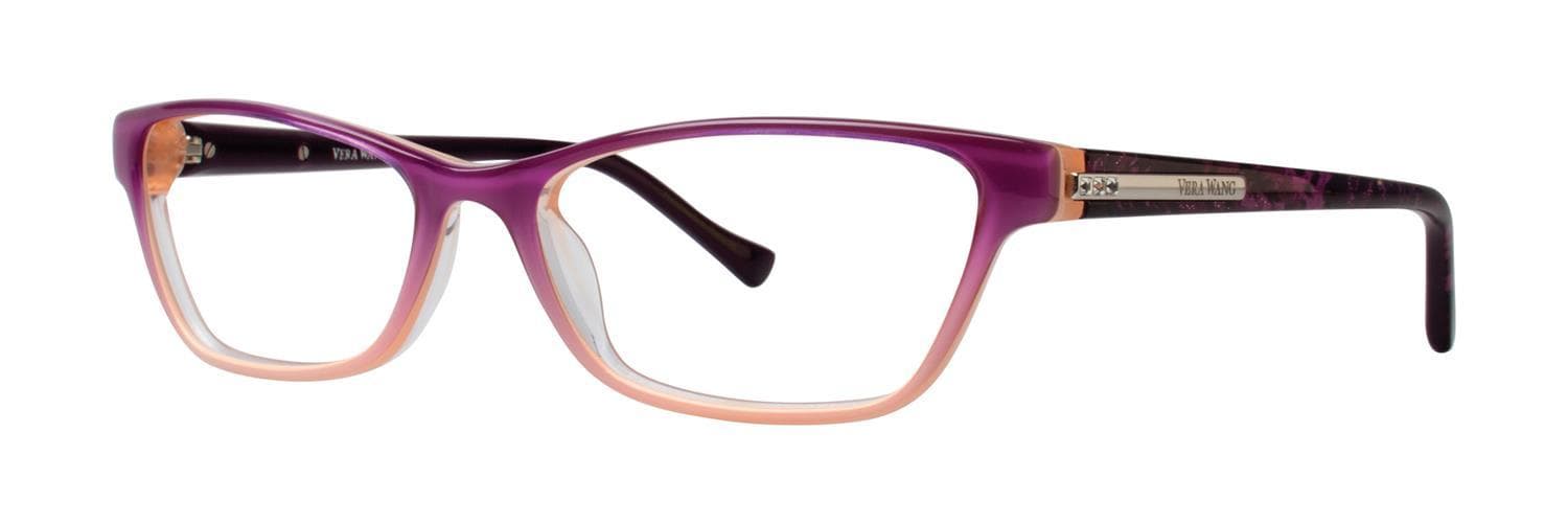 Vera Wang V340 Eyeglasses Wine 55mm Women