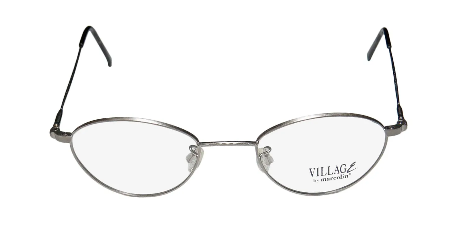 Marcolin Village 47 6395 465 Eyeglasses Silver 49mm Unisex 3