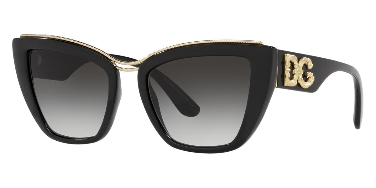 Dolce & Gabbana DG6144 5018G Sunglasses Black 54mm Unisex