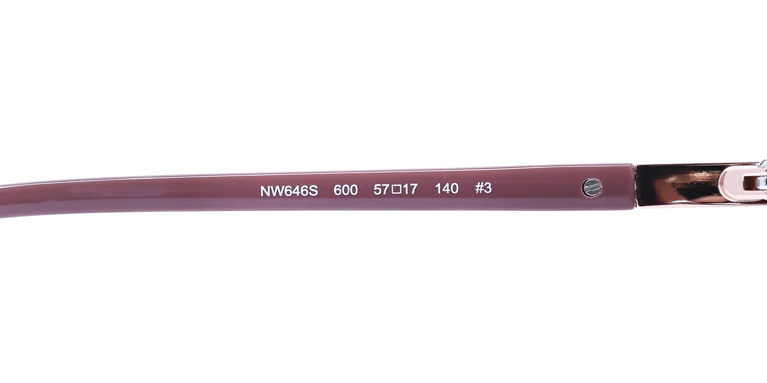 Nine West Nw646s 600 Sunglasses Crystal Rose 57mm 8