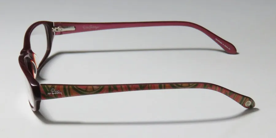 Lilly Pulitzer Ricci be Eyeglasses Rose Wine 52mm 3