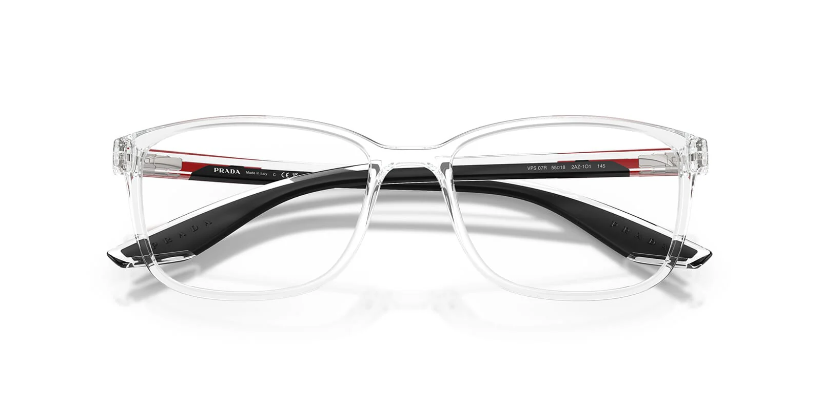 Prada VPS07R 2AZ1O1 Eyeglasses Crystal 55mm Men 5