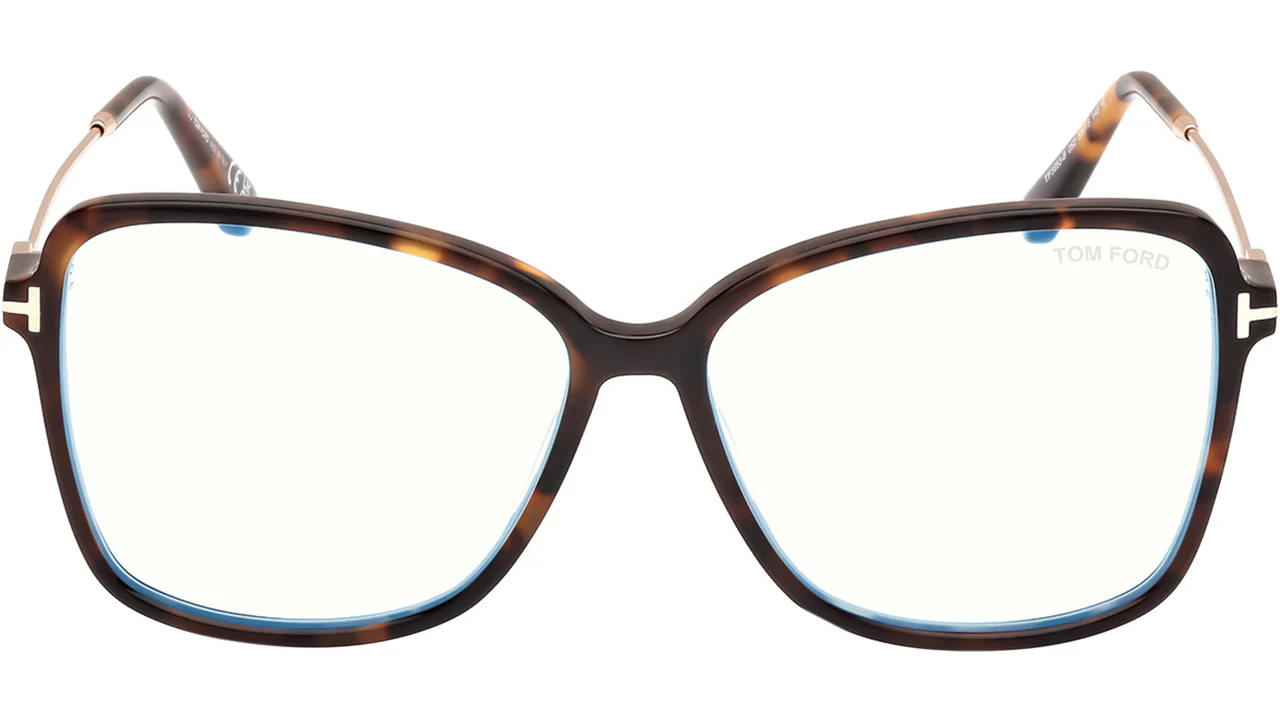 Tom Ford FT5953B 052 Eyeglasses Dark Havana 55mm Women 2