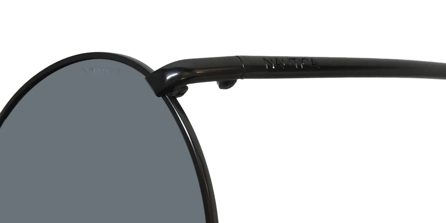Nautica N9206s 030 Sunglasses Matte Gunmetal 53mm Unisex 6