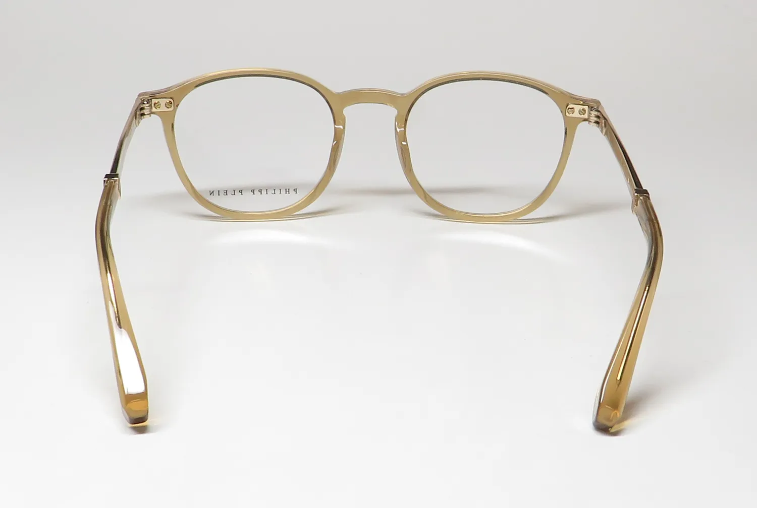 Philipp Plein Vpp057 Plein Gold Silhouette 0913 Eyeglasses Shiny Transparent Beige 51mm 5