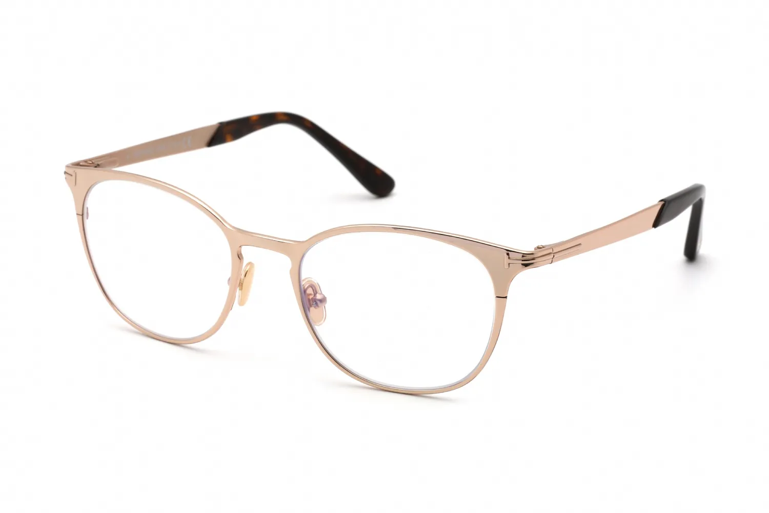 Tom Ford FT5732-B 028 Eyeglasses Shiny Rose Gold 52mm Men