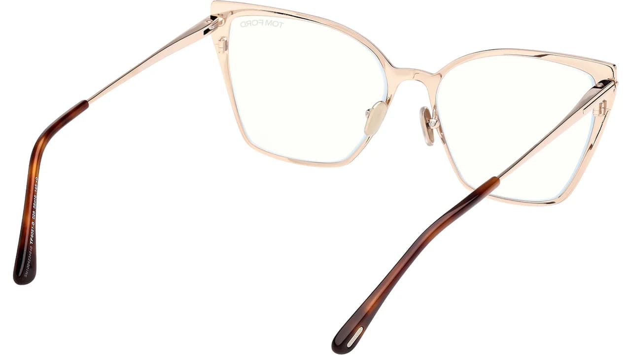 Tom Ford FT6051B 028 Eyeglasses Shiny Rose Gold 56mm Women 5