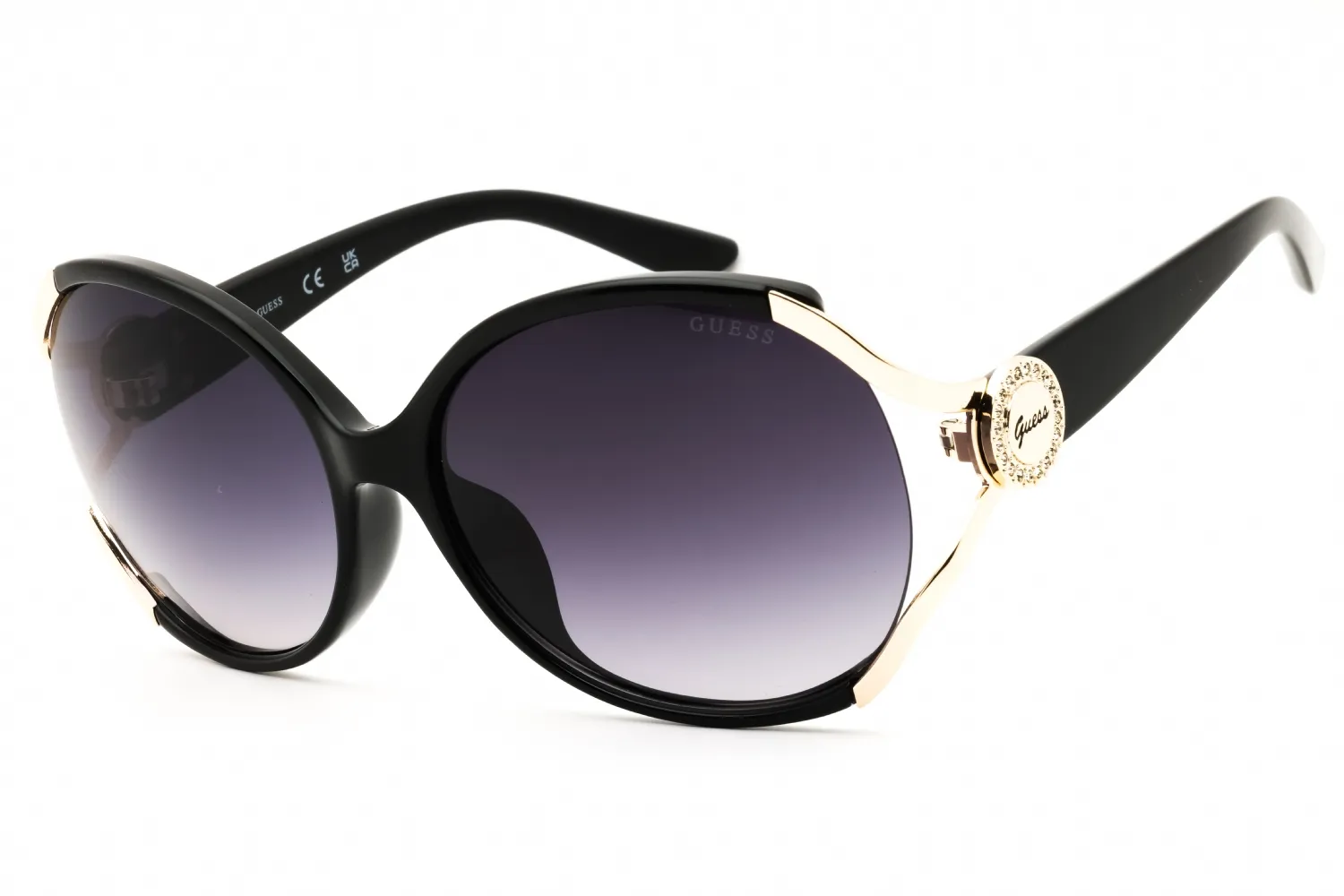Guess Factory GF6099 01B Sunglasses Shiny Black 61mm Women