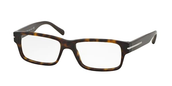 Prada VPR 22R HAQ-1O1 Eyeglasses Brown 54mm Men