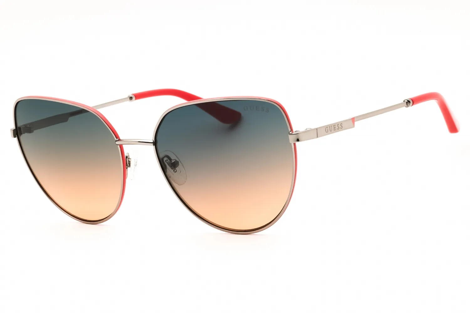 Guess GU7784 08B Sunglasses Shiny Gunmetal 59mm Women