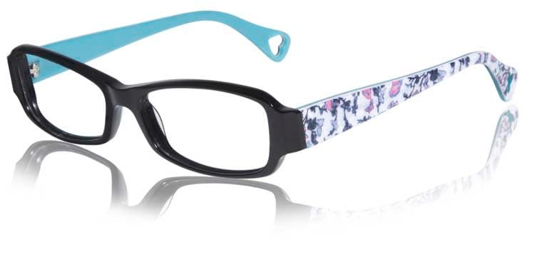 Betsey Johnson BJ0124 RAVEN 01 Eyeglasses Black 51mm Women