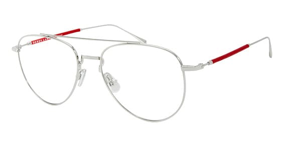 Derek Lam DL290 SILRD Eyeglasses White Gold Plated 53mm Men