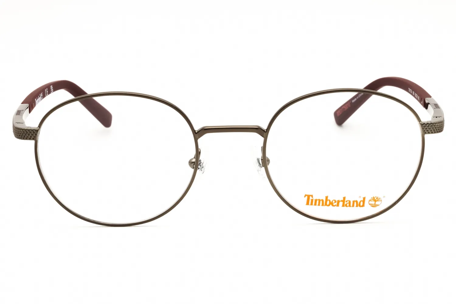 Timberland TB1724 008 Eyeglasses Shiny Gunmetal 50mm Men 2
