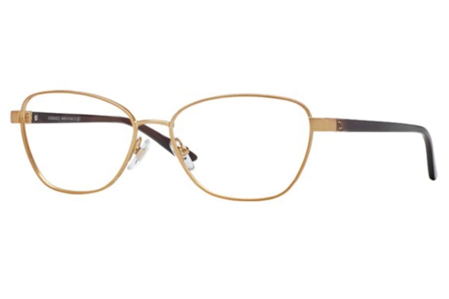 Versace MOD.1221 1329 Eyeglasses Matte Brown 54mm Women