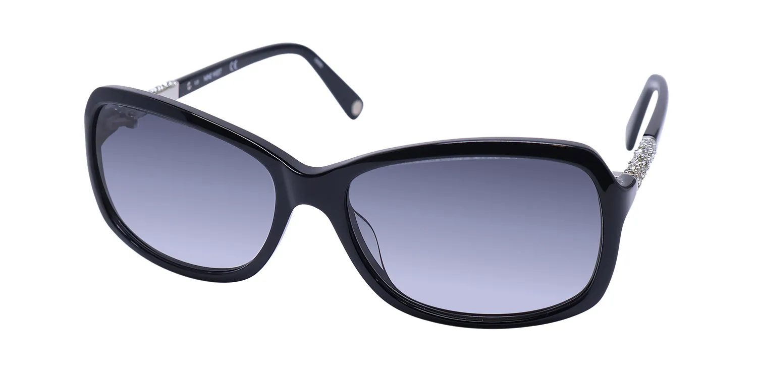 Nine West Nw627s 001 Sunglasses Black 57mm