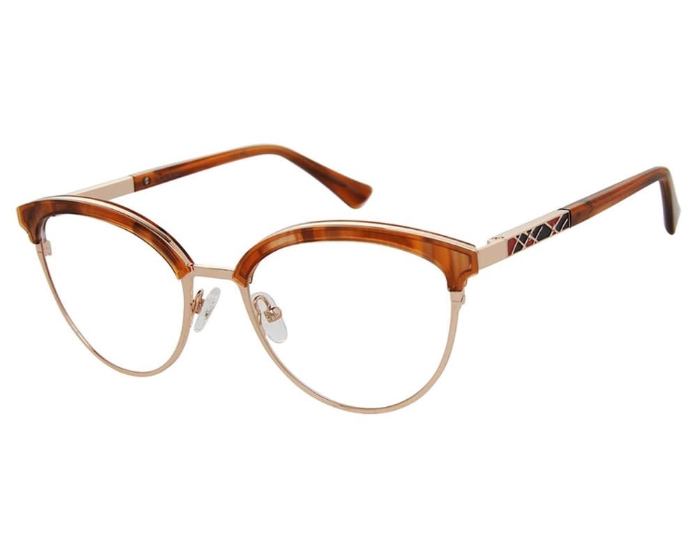 Nicole Miller Deauville 02 Eyeglasses Brown Tortoise 52mm Women