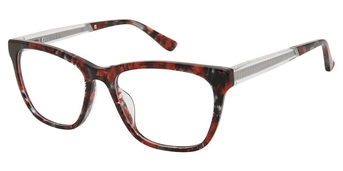 Nicole Miller NMBOWNE C02 Eyeglasses Red Tortoise 53mm Women