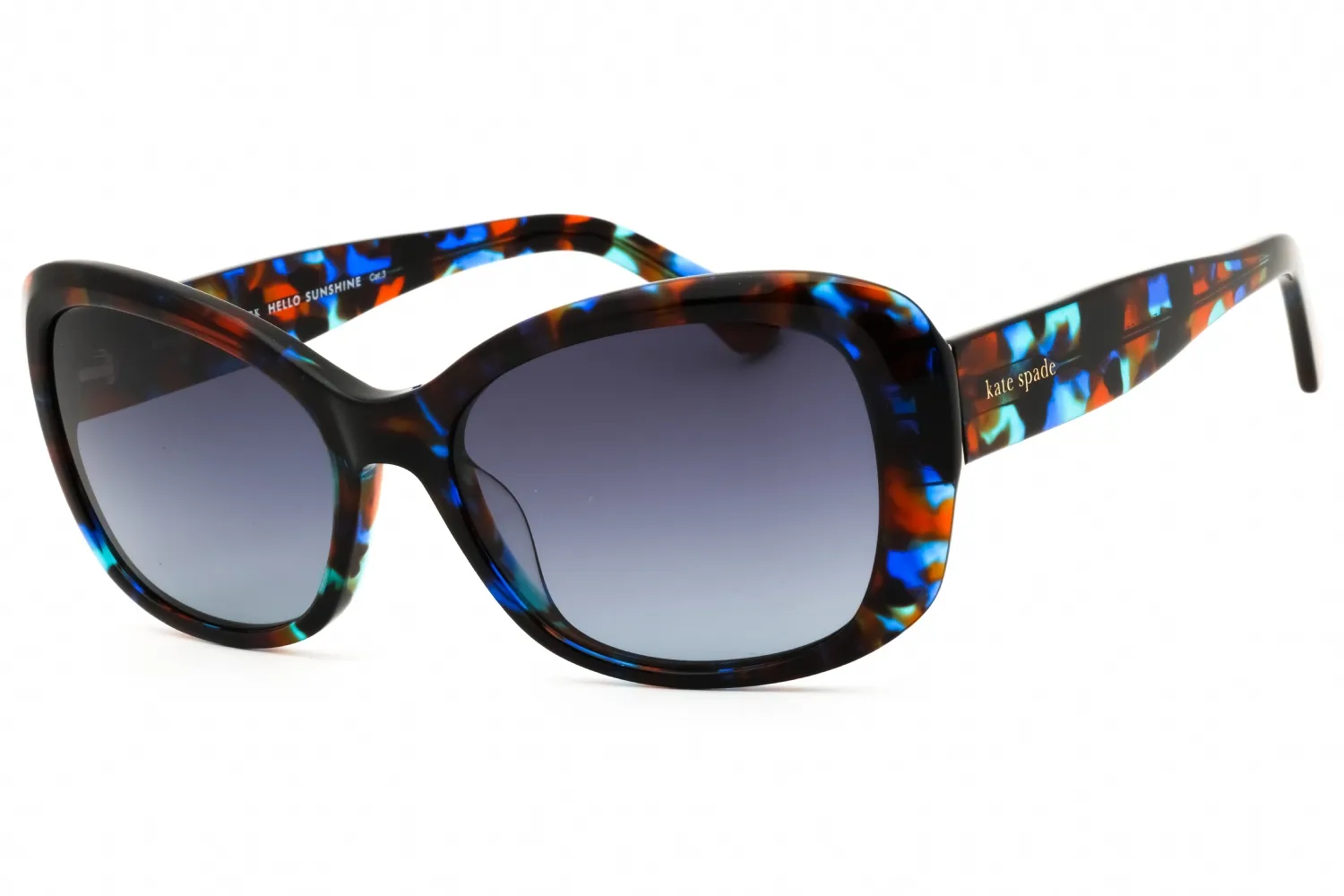 Kate Spade ELOWEN/G/S EDC 9O Sunglasses Blue Brown Tortoise 55mm Women