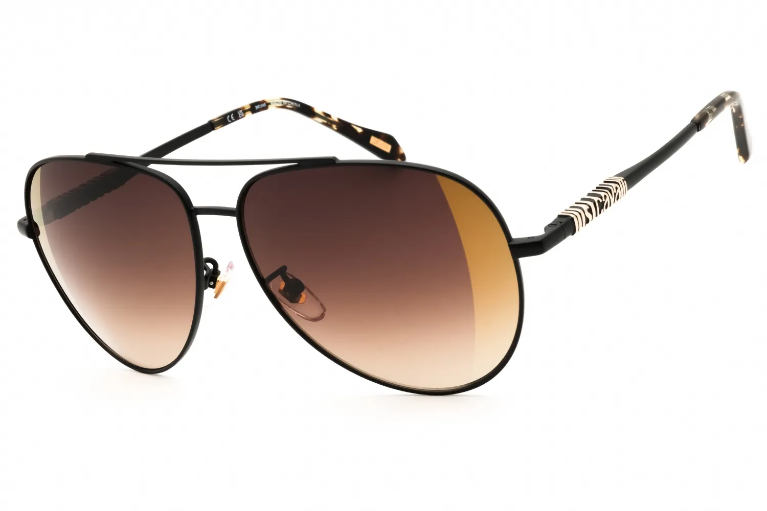 Just Cavalli SJC029 305G Sunglasses Black+rose Gold 60mm Unisex