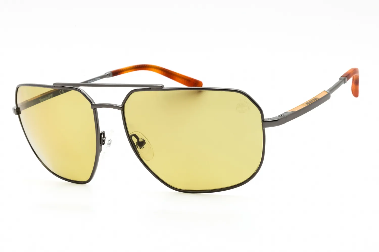Timberland TB00009 06H Sunglasses Shiny Dark Nickeltin 63mm Men