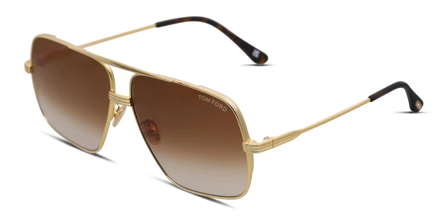 Tom Ford FT 0735-H/S 30F 30F Sunglasses Gold 62mm Men