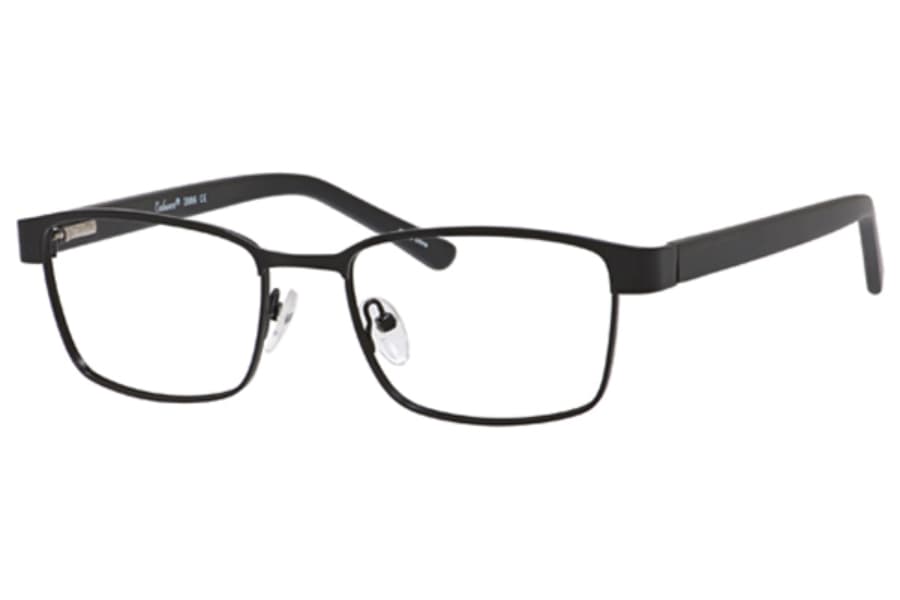 Enhance 3986 Eyeglasses Satin Black 55mm Men