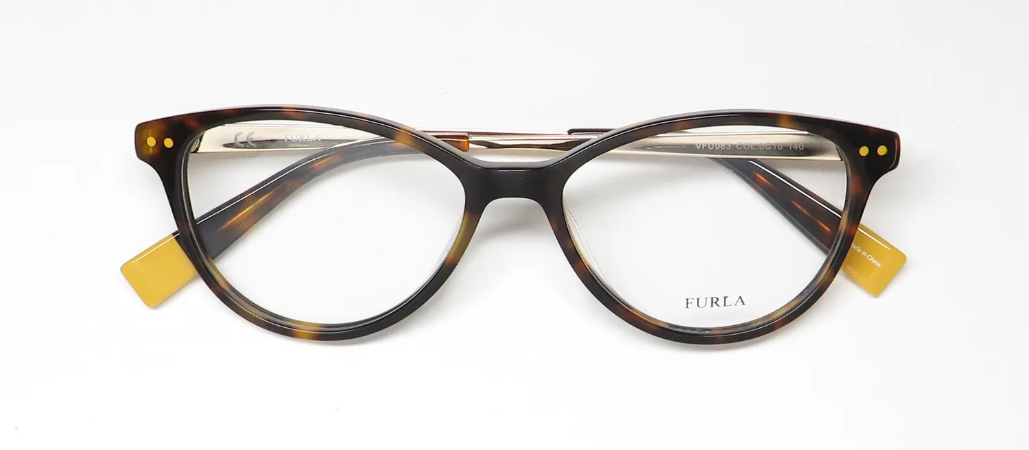 Furla Vfu083 0c10 Eyeglasses Tortoise 51mm 2
