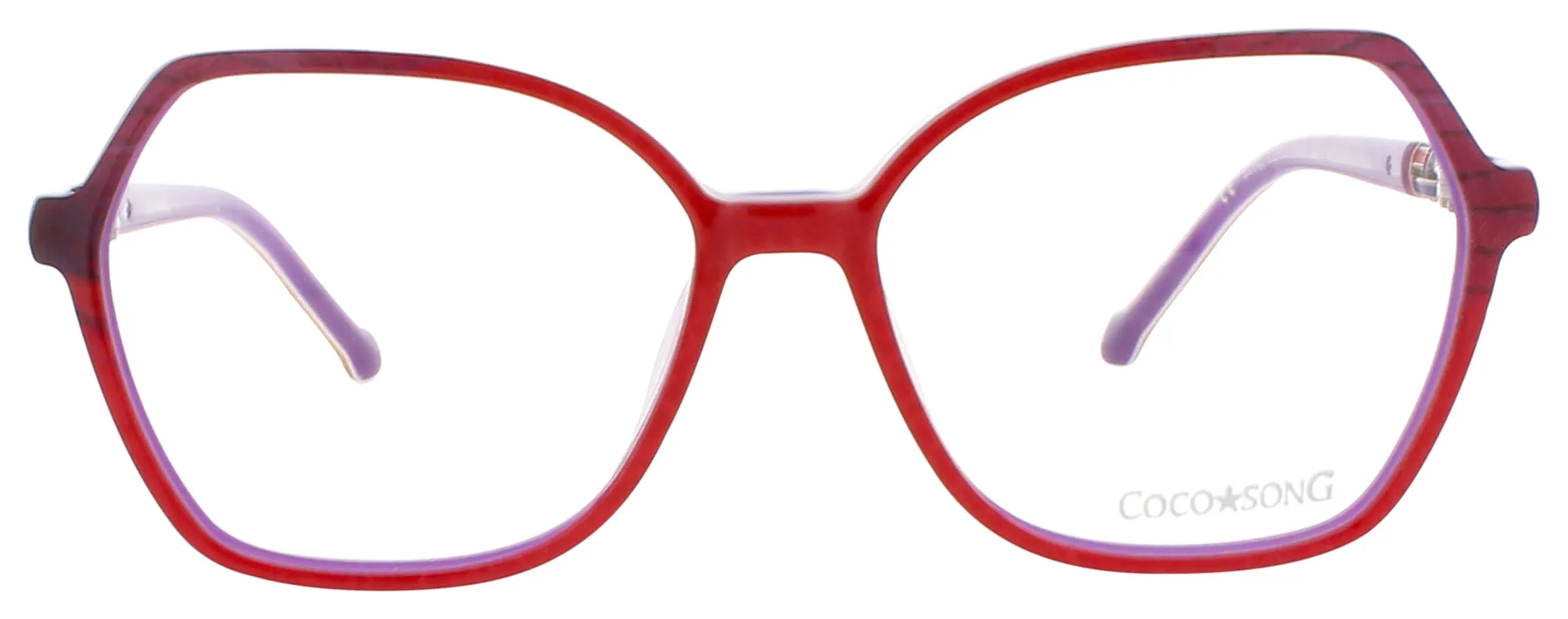 Coco Song LONG EXPERIENCE C02 Eyeglasses Re Purple 56mm Women 2